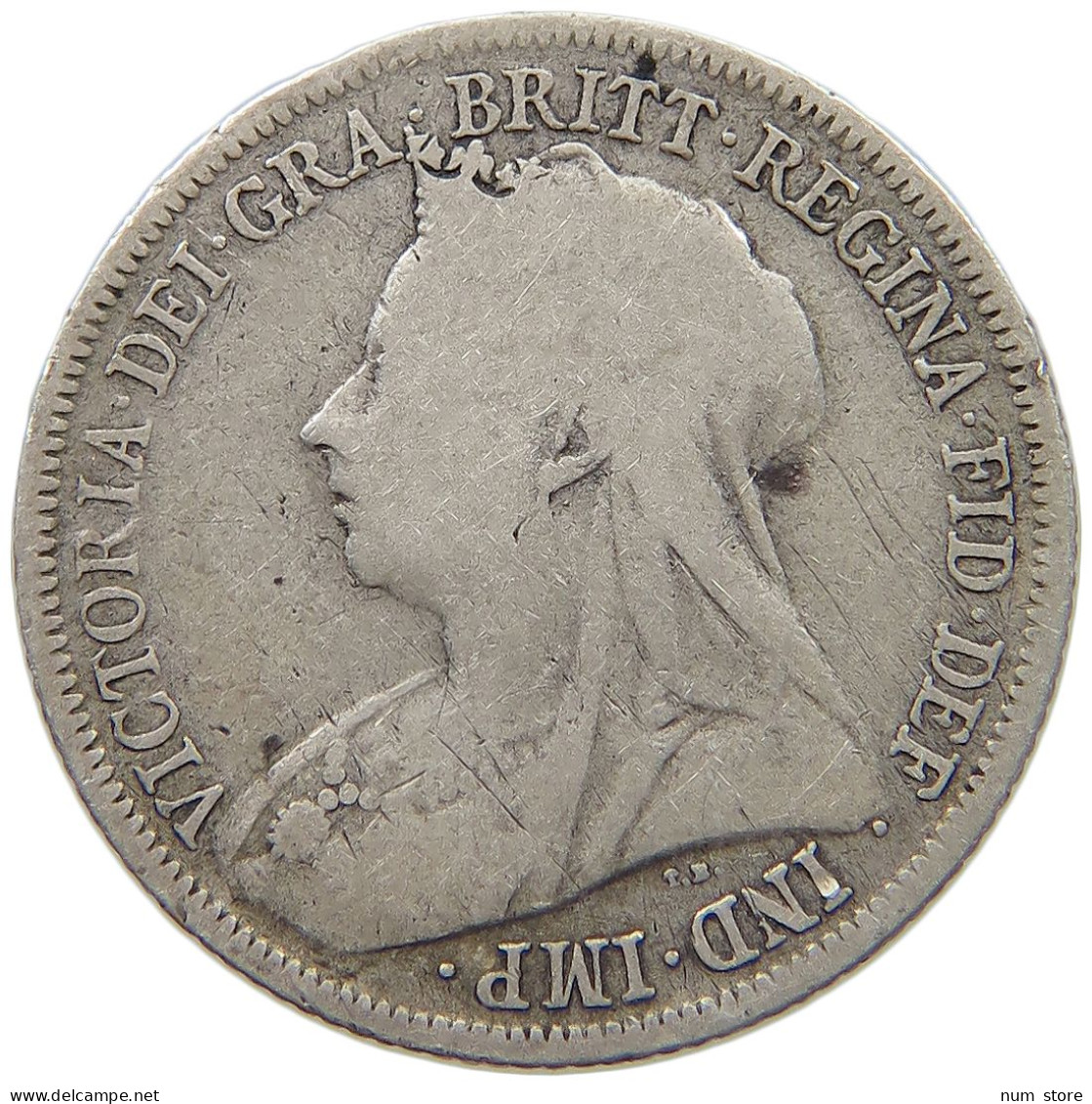 GREAT BRITAIN SHILLING 1900 VICTORIA 1837-1901 #MA 023309 - I. 1 Shilling