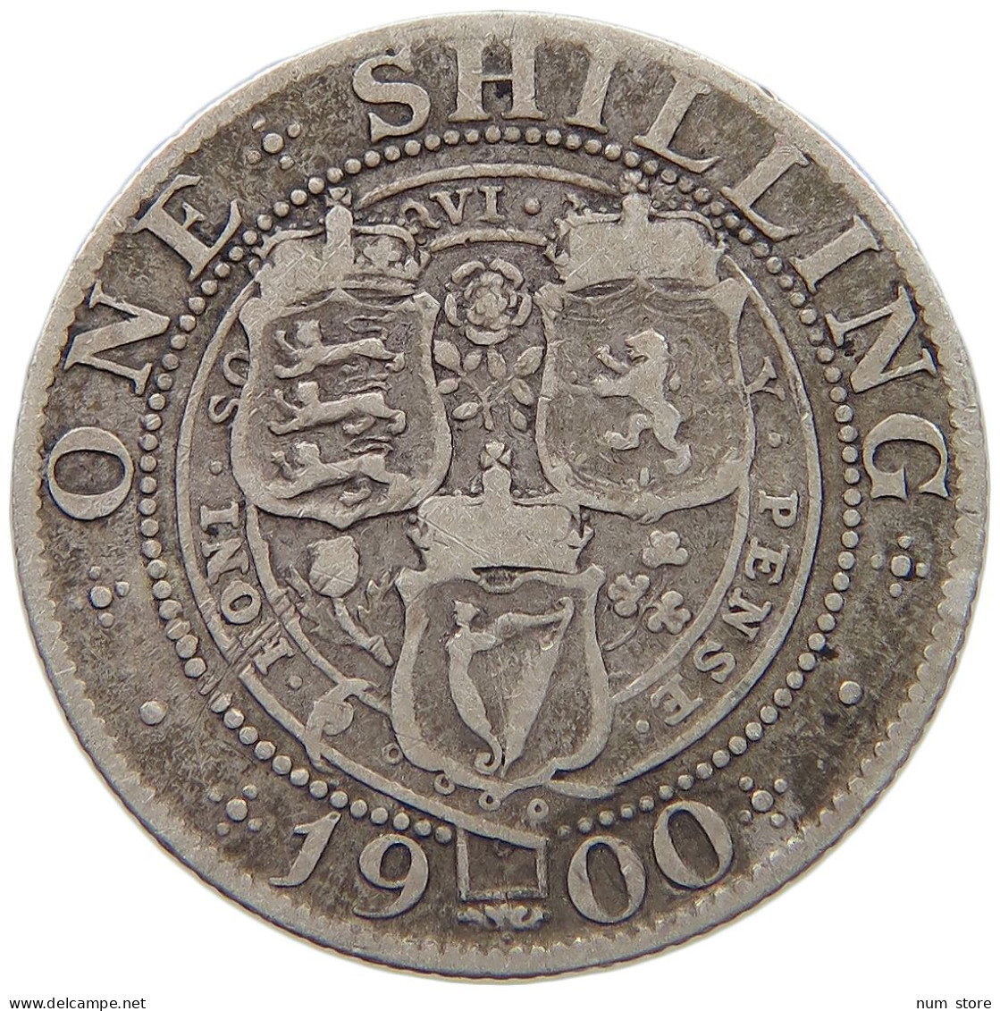 GREAT BRITAIN SHILLING 1900 VICTORIA 1837-1901 #MA 023309 - I. 1 Shilling