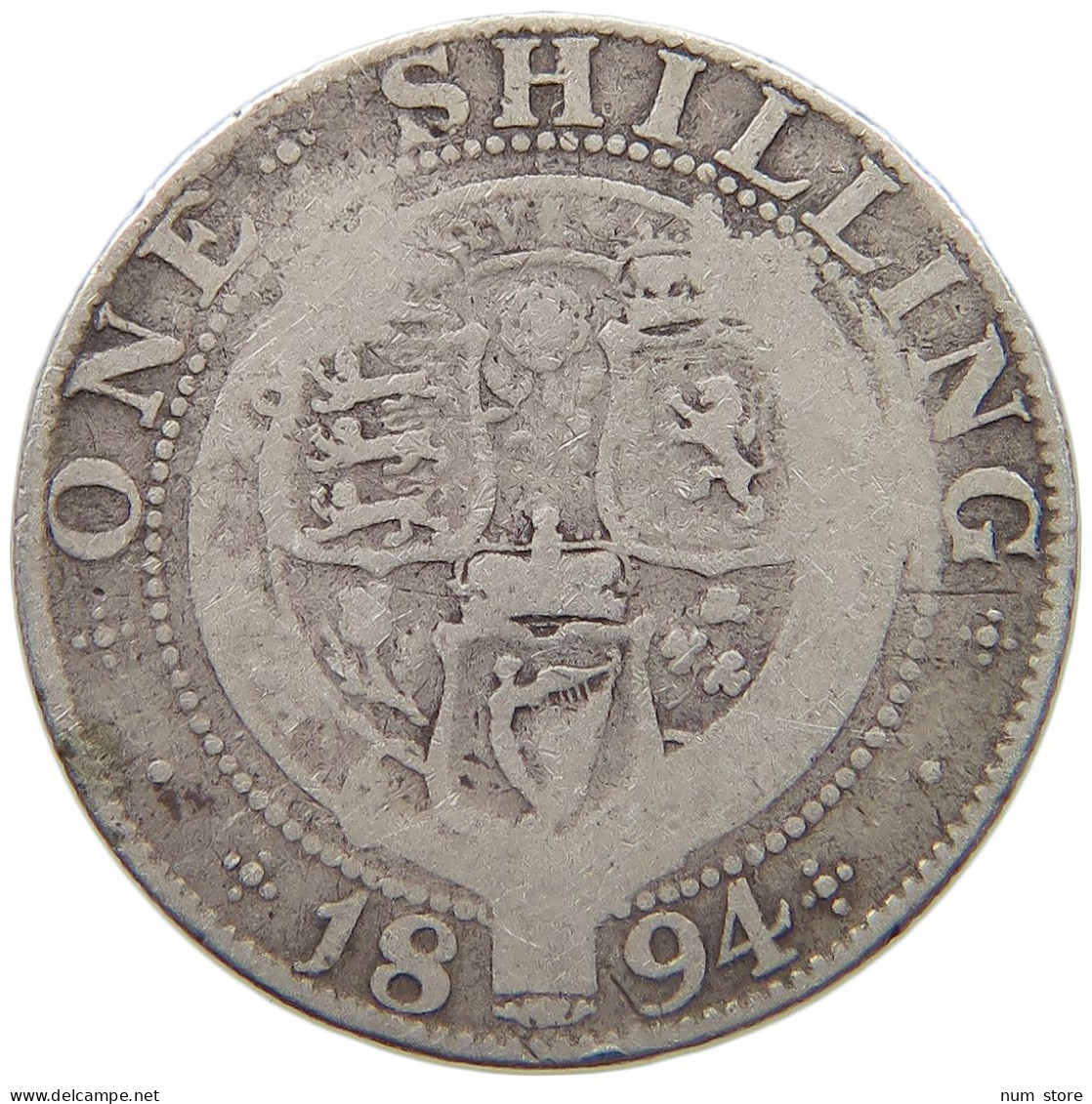 GREAT BRITAIN SHILLING 1894 VICTORIA 1837-1901 #MA 023311 - I. 1 Shilling