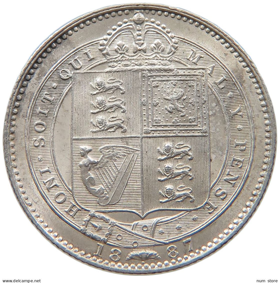 GREAT BRITAIN SHILLING 1887 VICTORIA 1837-1901 #MA 105101 - I. 1 Shilling