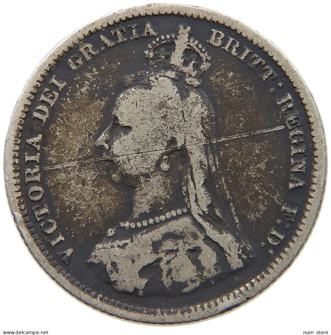 GREAT BRITAIN SHILLING 1888 VICTORIA 1837-1901 #MA 023308 - I. 1 Shilling