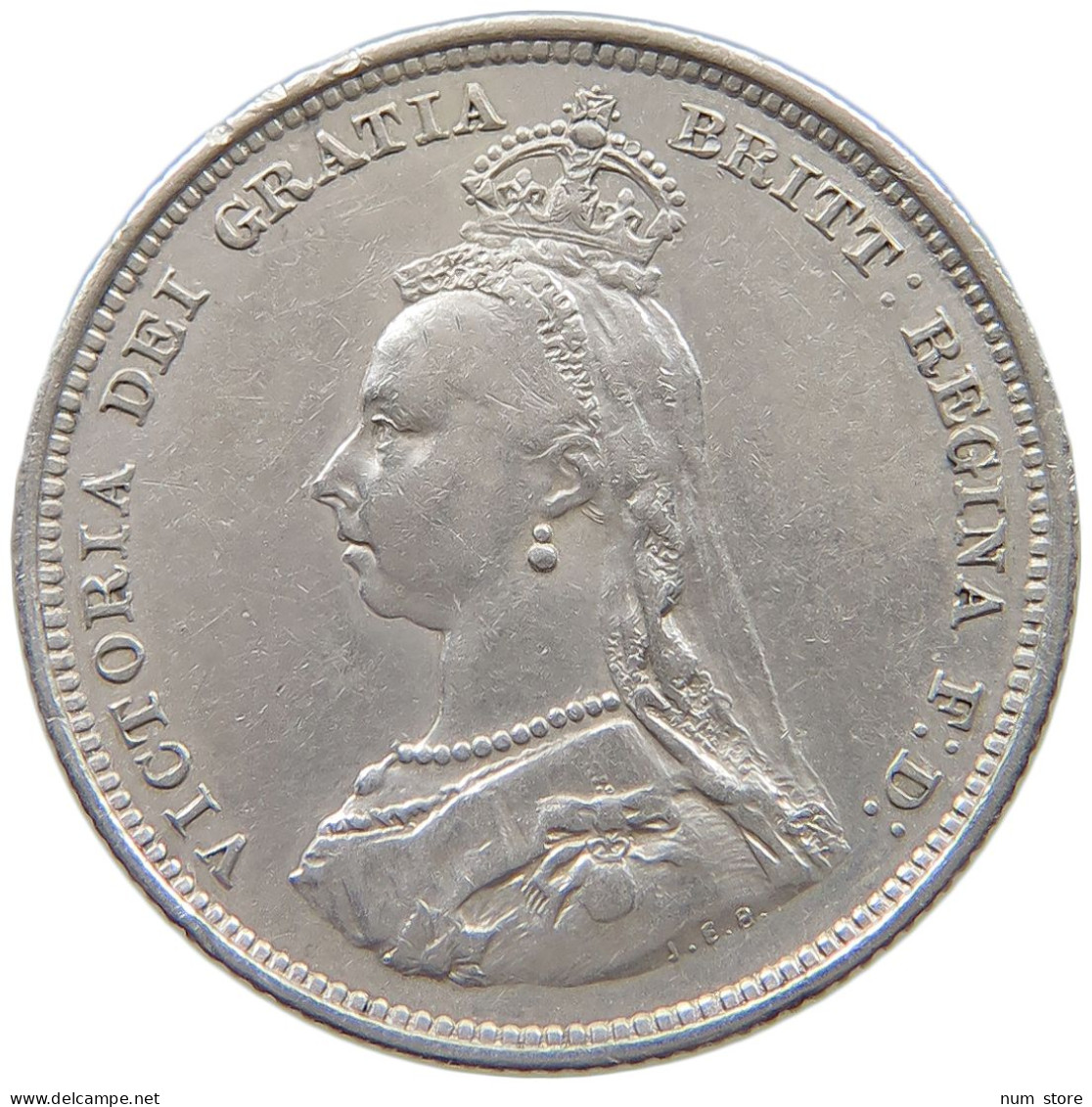 GREAT BRITAIN SHILLING 1887 VICTORIA 1837-1901 #MA 025970 - I. 1 Shilling