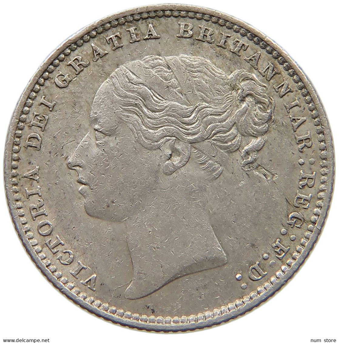 GREAT BRITAIN SHILLING 1880 VICTORIA 1837-1901 #MA 022944 - I. 1 Shilling