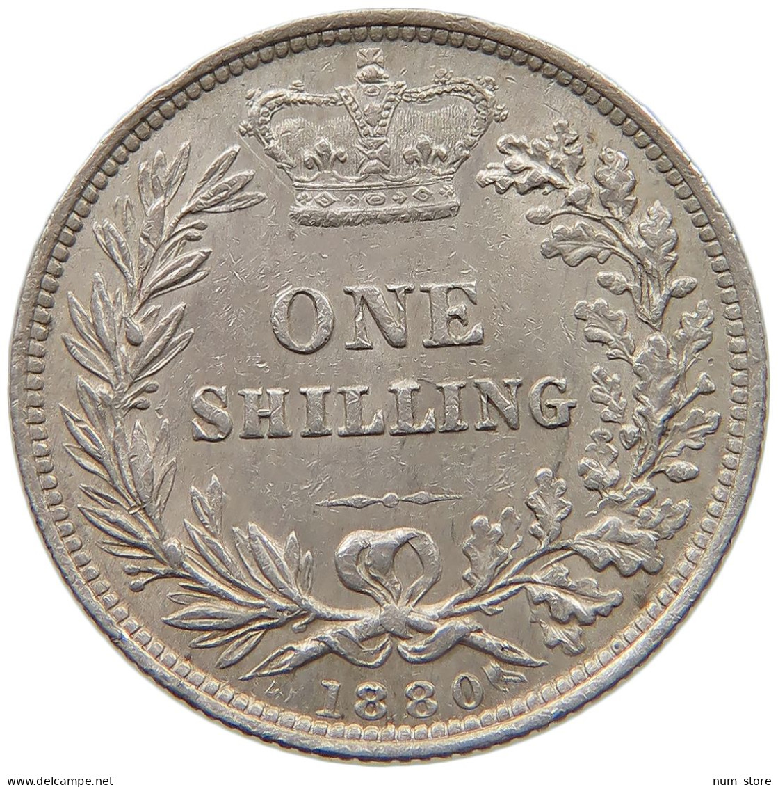 GREAT BRITAIN SHILLING 1880 VICTORIA 1837-1901 #MA 022944 - I. 1 Shilling