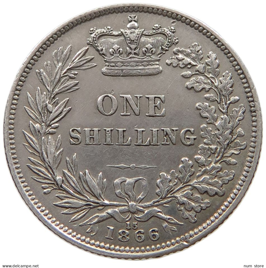 GREAT BRITAIN SHILLING 1866  #MA 000409 - I. 1 Shilling