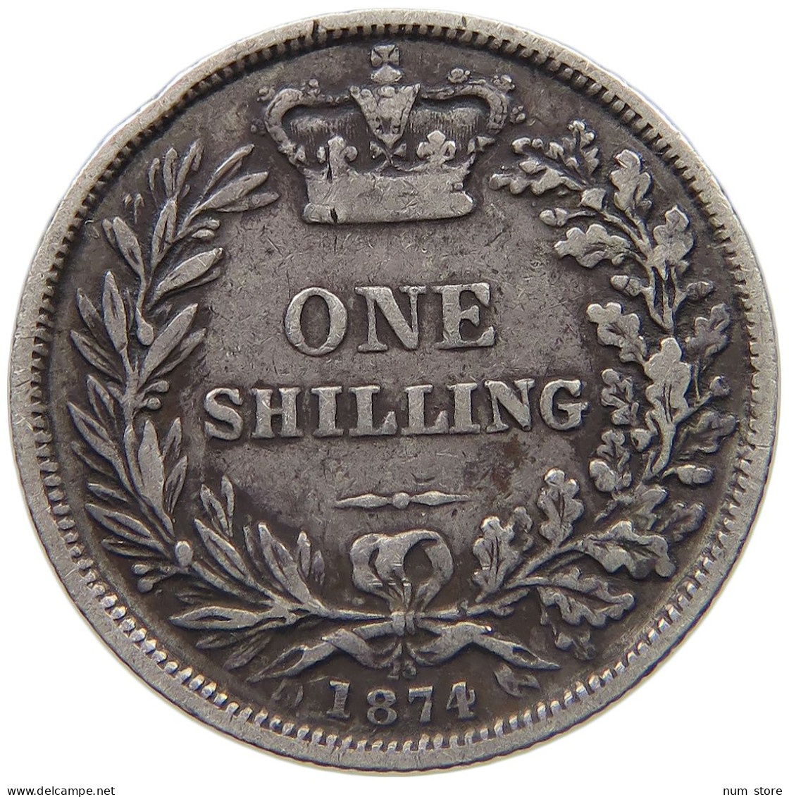 GREAT BRITAIN SHILLING 1874 VICTORIA 1837-1901 #MA 022942 - I. 1 Shilling