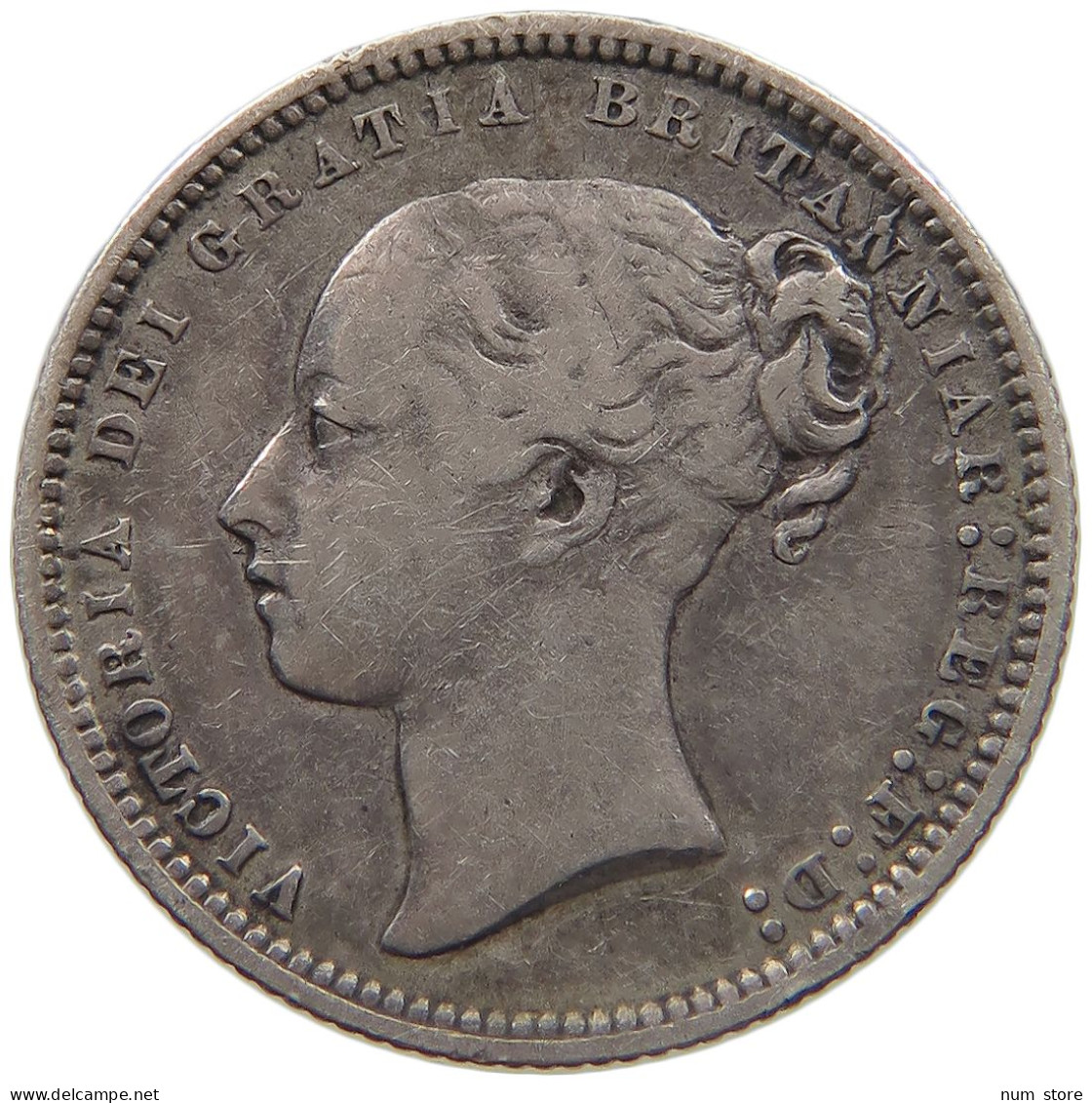 GREAT BRITAIN SHILLING 1871 VICTORIA 1837-1901 #MA 022943 - I. 1 Shilling