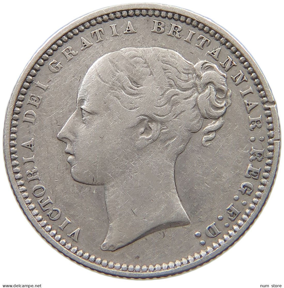 GREAT BRITAIN SHILLING 1869 VICTORIA 1837-1901 #MA 022940 - I. 1 Shilling