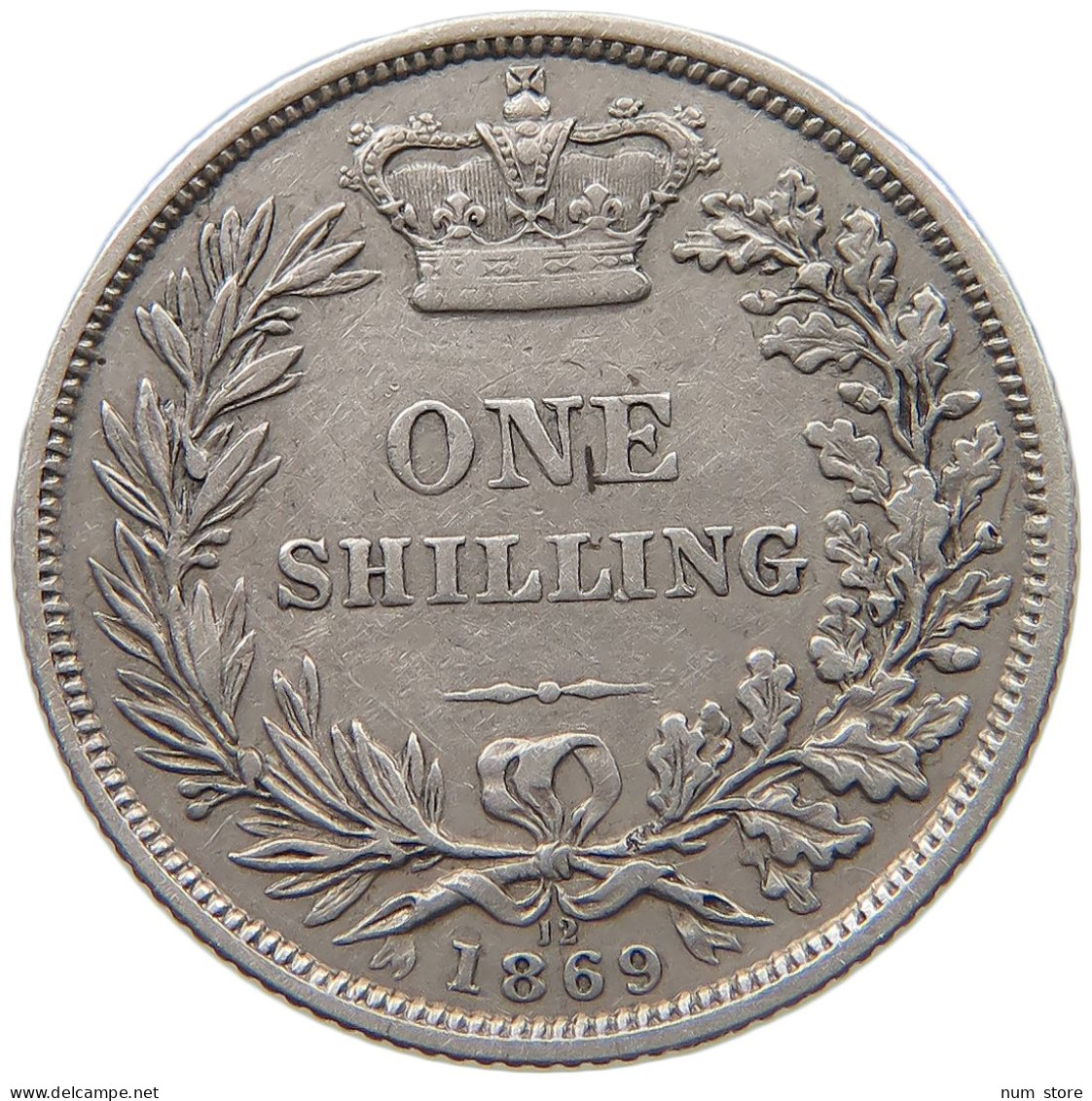 GREAT BRITAIN SHILLING 1869 VICTORIA 1837-1901 #MA 022940 - I. 1 Shilling