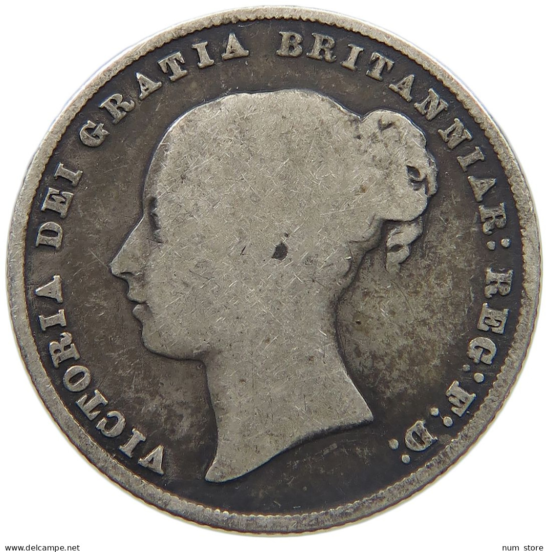 GREAT BRITAIN SHILLING 1858 VICTORIA 1837-1901 #MA 023315 - I. 1 Shilling