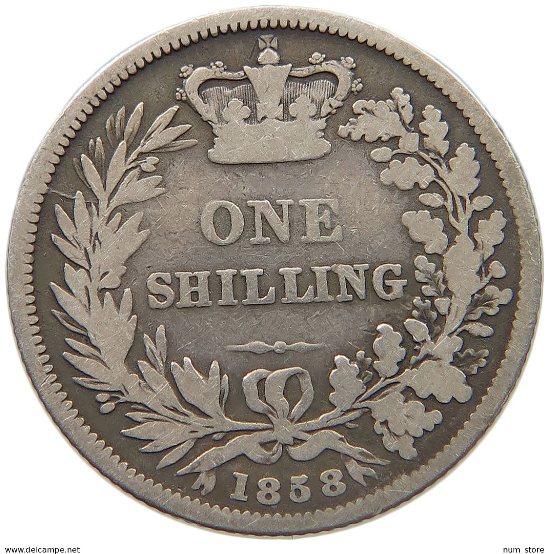 GREAT BRITAIN SHILLING 1858 VICTORIA 1837-1901 #MA 023315 - I. 1 Shilling