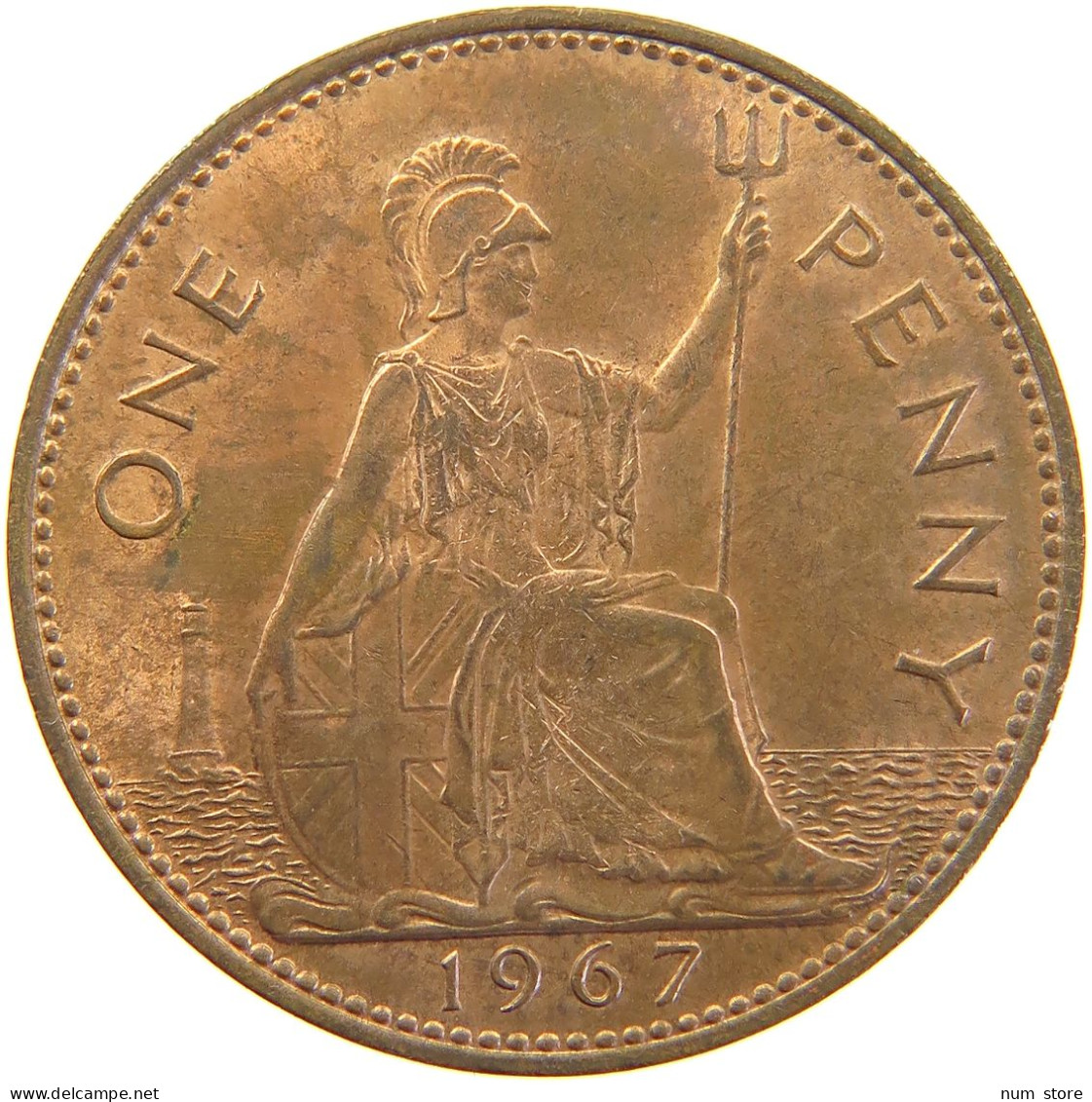 GREAT BRITAIN PENNY 1967 ELIZABETH II. (1952-2022) #MA 067733 - D. 1 Penny