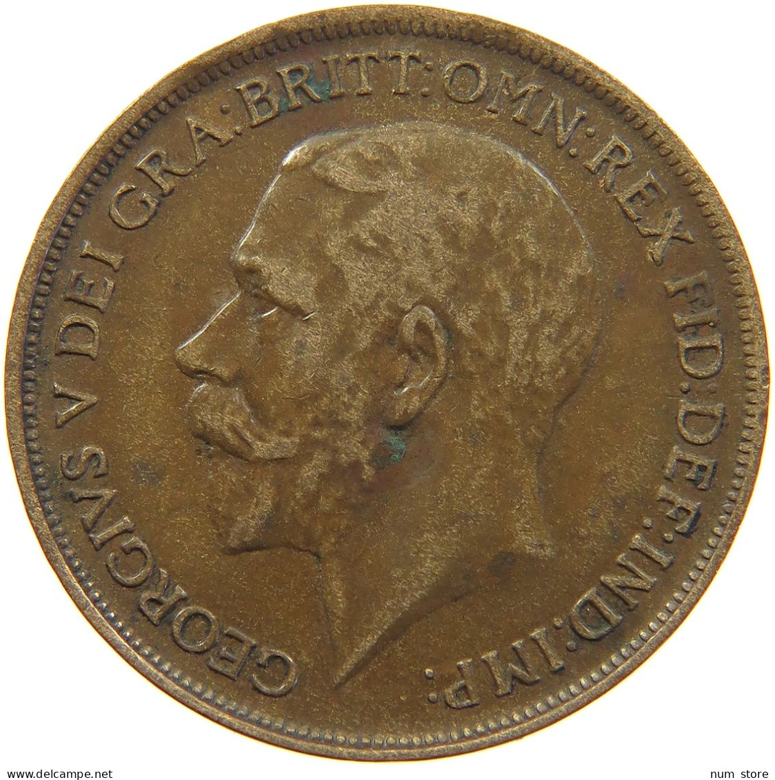 GREAT BRITAIN PENNY 1912 GEORGE V. (1910-1936) #MA 063492 - D. 1 Penny