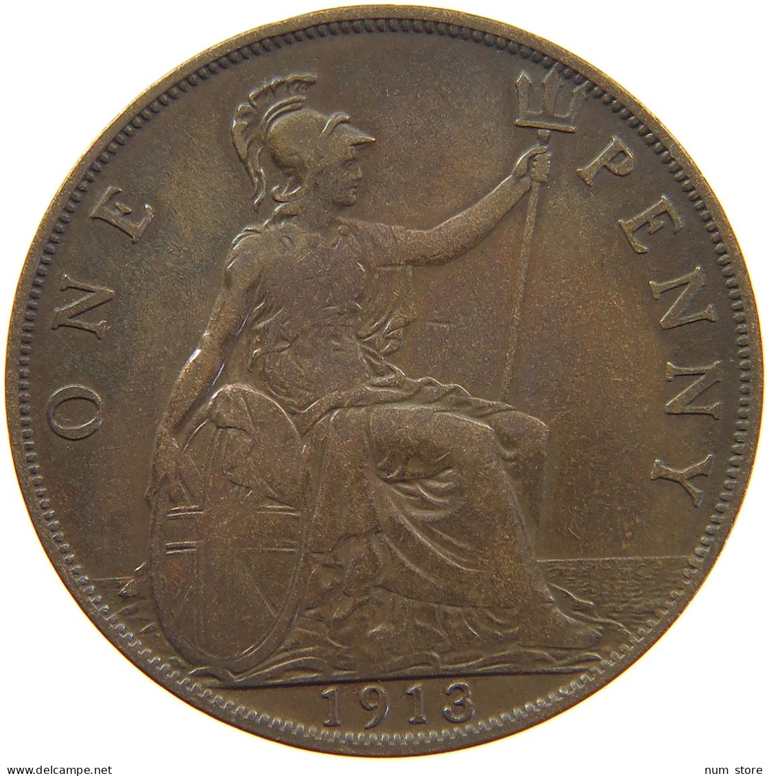 GREAT BRITAIN PENNY 1913 GEORGE V. (1910-1936) #MA 063497 - D. 1 Penny