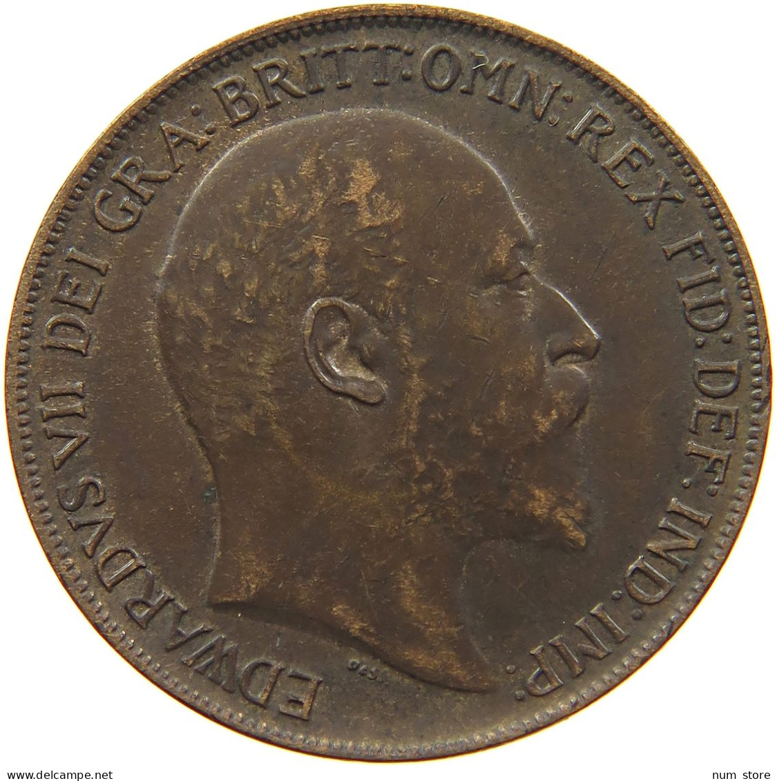 GREAT BRITAIN PENNY 1910 EDWARD VII., 1901 - 1910 #MA 101840 - D. 1 Penny