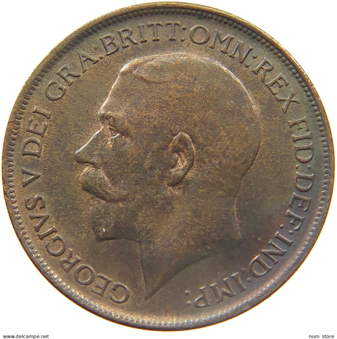 GREAT BRITAIN PENNY 1911 GEORGE V. (1910-1936) #MA 023049 - D. 1 Penny