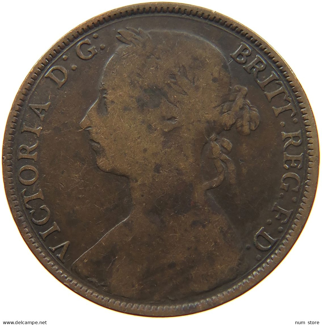 GREAT BRITAIN PENNY 1882 H VICTORIA 1837-1901 #MA 101847 - D. 1 Penny