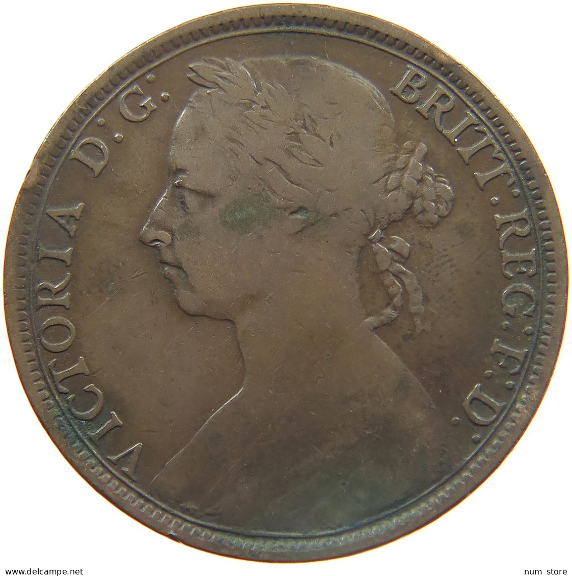 GREAT BRITAIN PENNY 1890 VICTORIA 1837-1901 #MA 023277 - D. 1 Penny