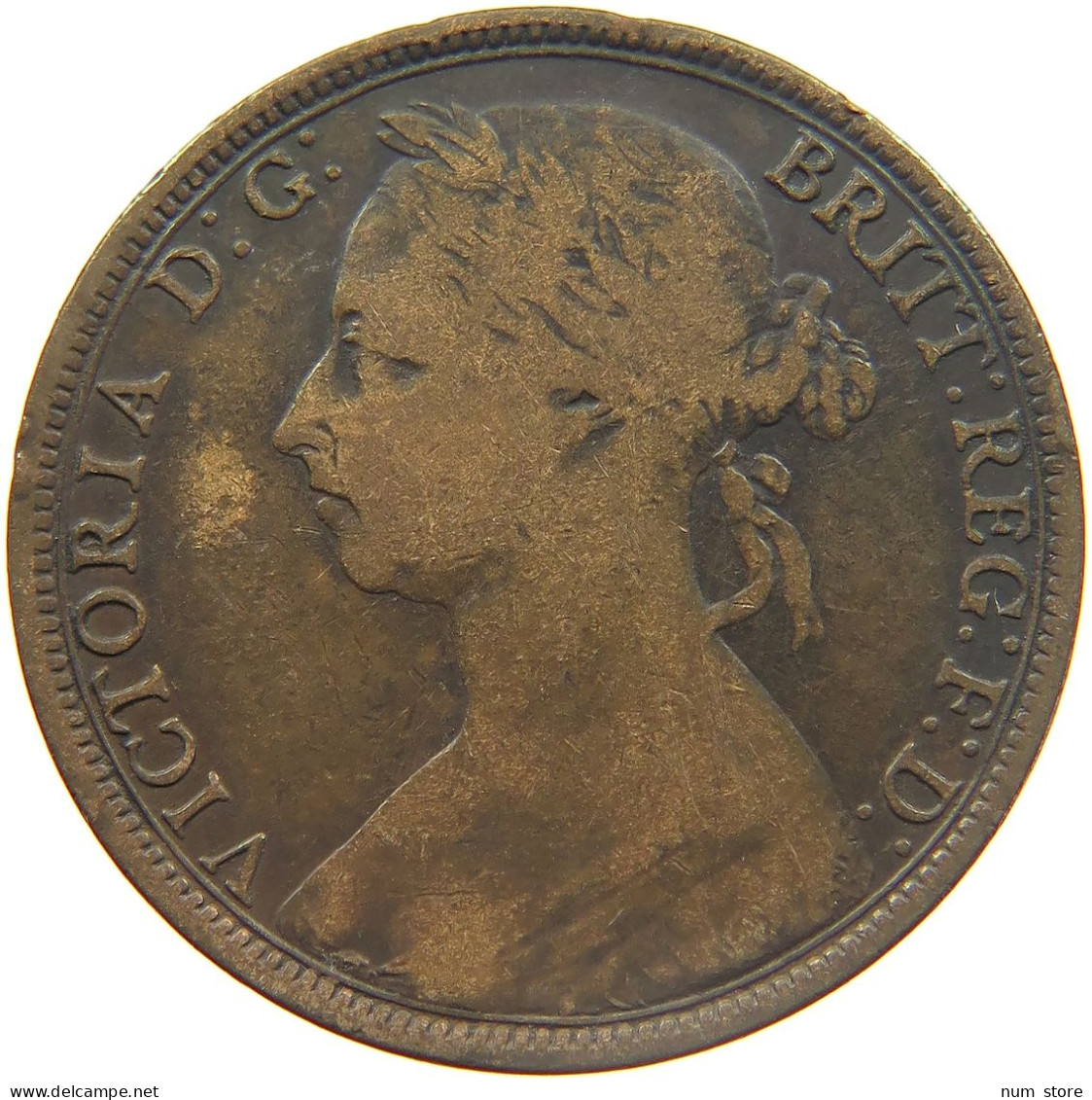 GREAT BRITAIN PENNY 1891 VICTORIA 1837-1901 #MA 023279 - D. 1 Penny