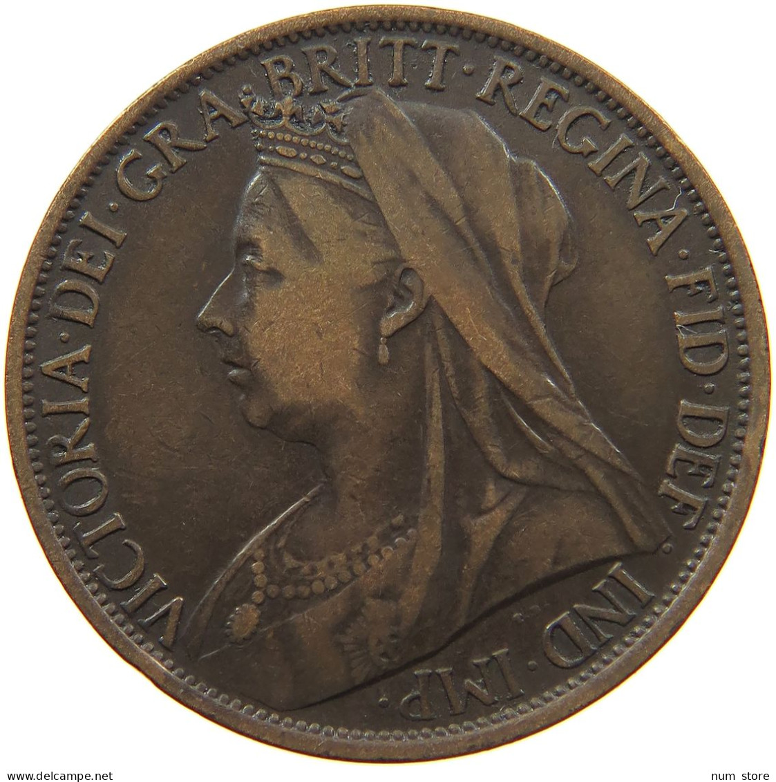 GREAT BRITAIN PENNY 1897 VICTORIA 1837-1901 #MA 101843 - D. 1 Penny