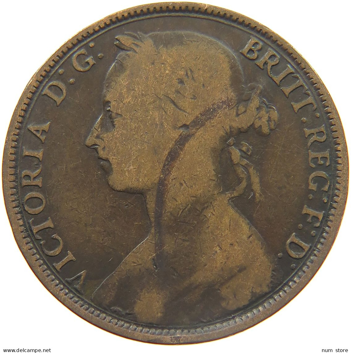 GREAT BRITAIN PENNY 1892 VICTORIA 1837-1901 #MA 023282 - D. 1 Penny