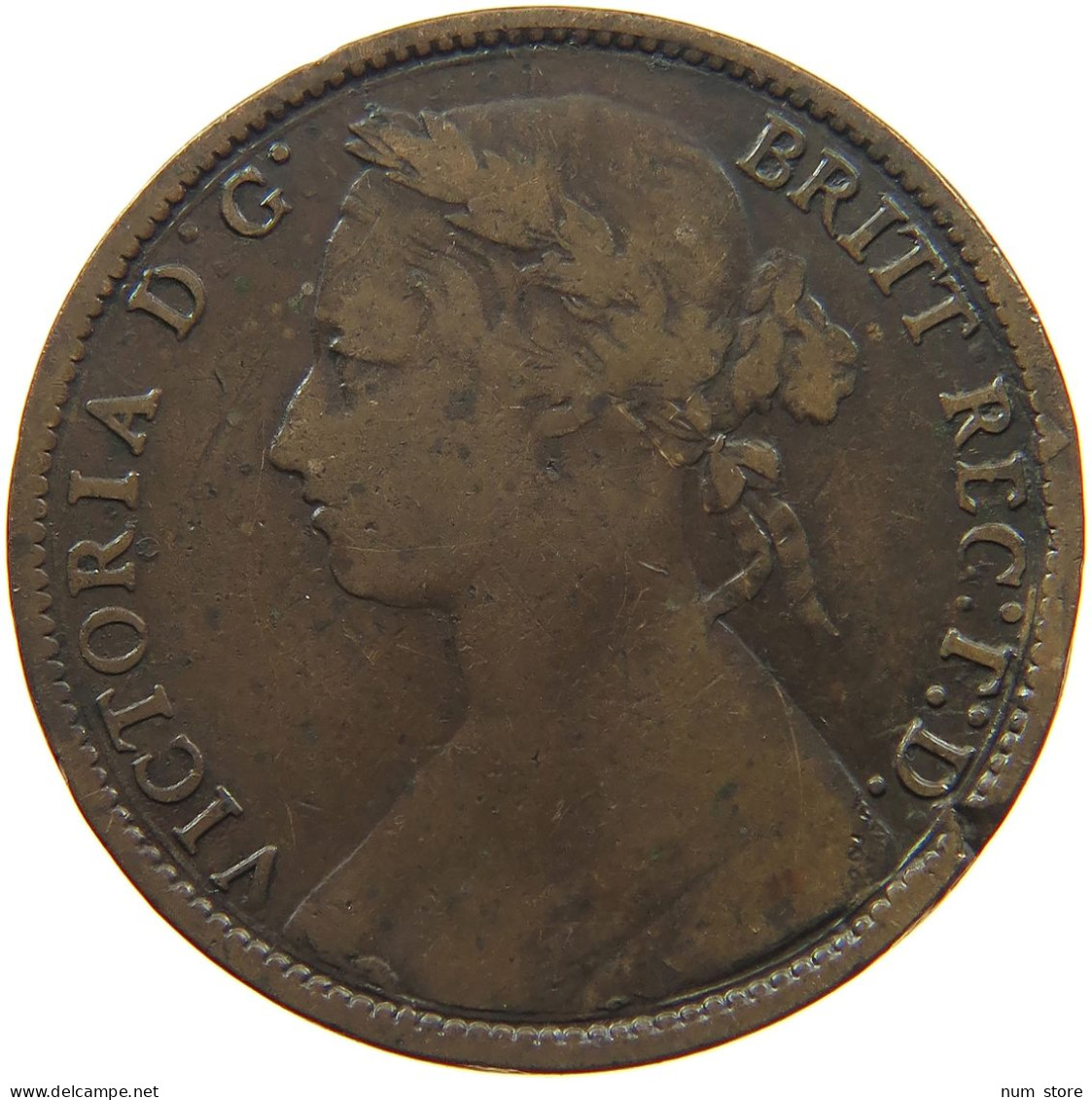 GREAT BRITAIN PENNY 1875 VICTORIA 1837-1901 #MA 101845 - D. 1 Penny