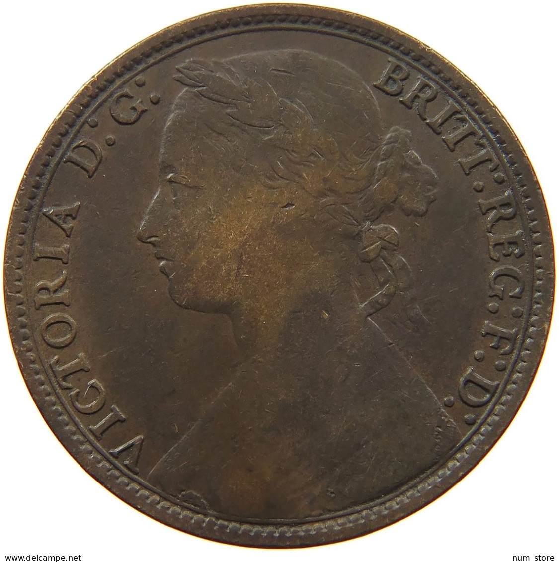 GREAT BRITAIN PENNY 1879 VICTORIA 1837-1901 #MA 101850 - D. 1 Penny
