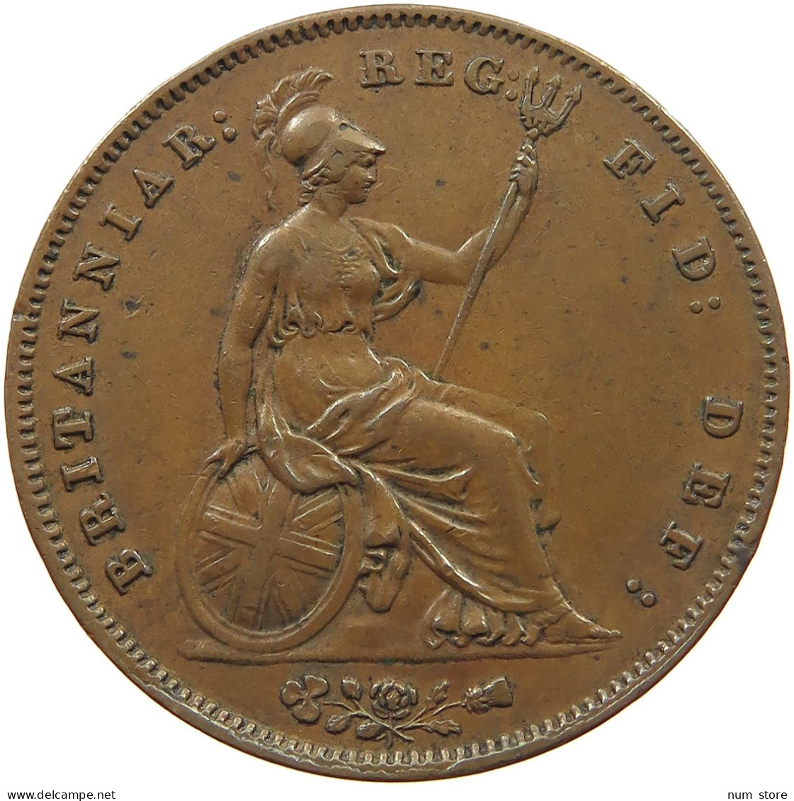 GREAT BRITAIN PENNY 1858 VICTORIA 1837-1901 #MA 022968 - D. 1 Penny