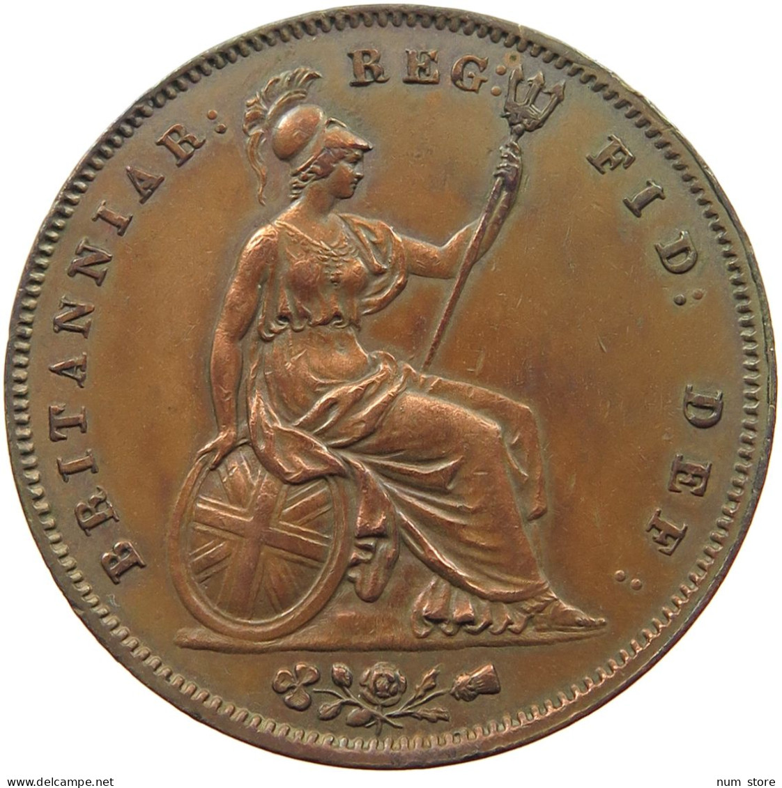 GREAT BRITAIN PENNY 1853 VICTORIA 1837 - 1901 #MA 004678 - D. 1 Penny