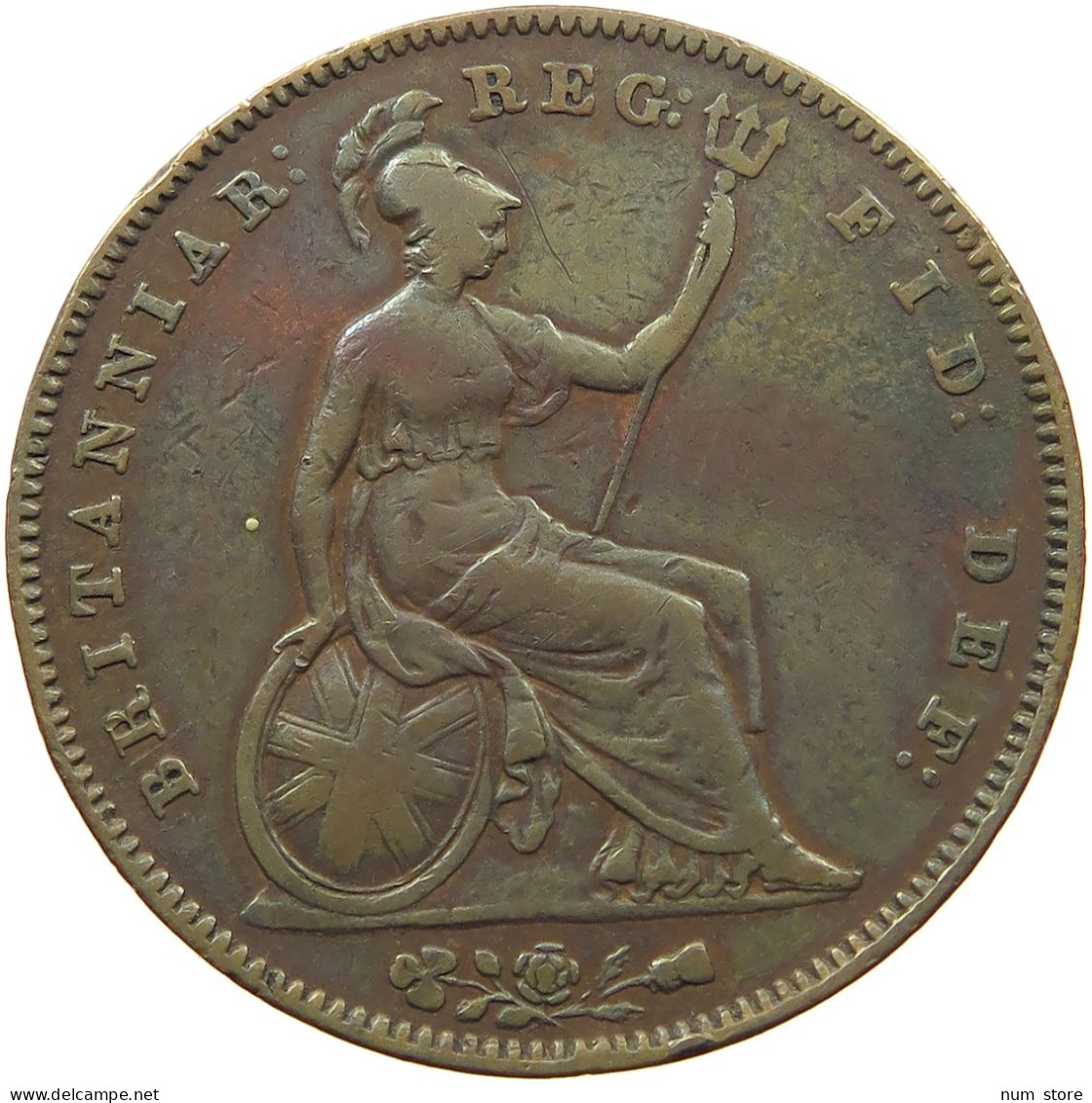 GREAT BRITAIN PENNY 1855 VICTORIA 1837-1901 #MA 022965 - D. 1 Penny