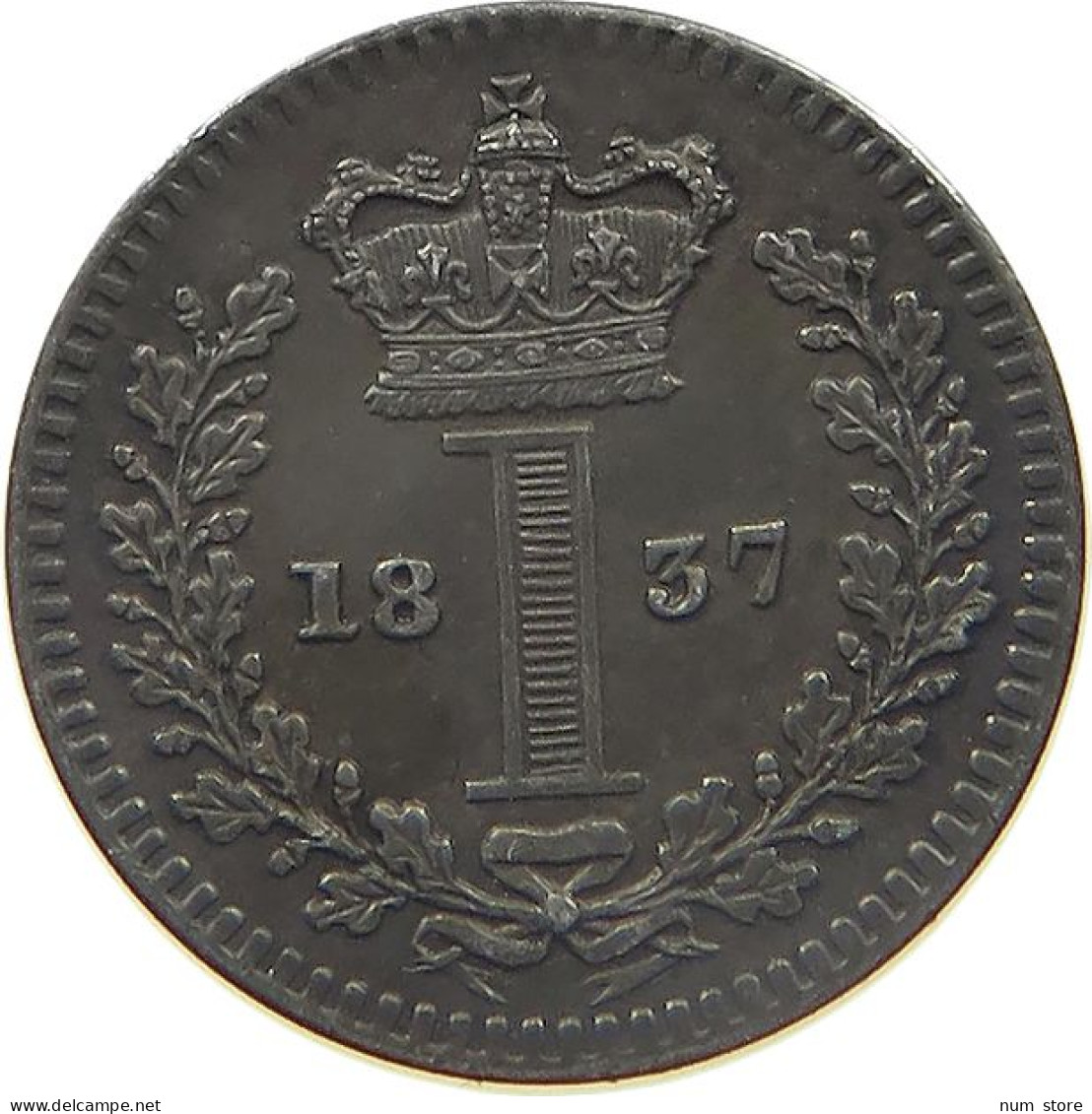 GREAT BRITAIN PENNY 1837 WILLIAM IV. (1830-1837) #MA 023021 - D. 1 Penny