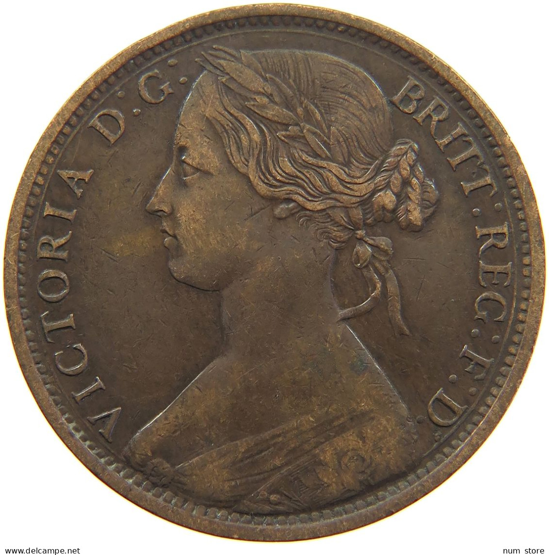 GREAT BRITAIN PENNY 1862 VICTORIA 1837-1901 #MA 068135 - D. 1 Penny