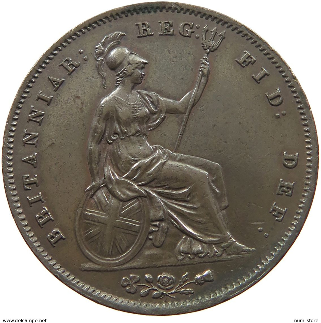 GREAT BRITAIN PENNY 1854 VICTORIA 1837-1901 #MA 022966 - D. 1 Penny
