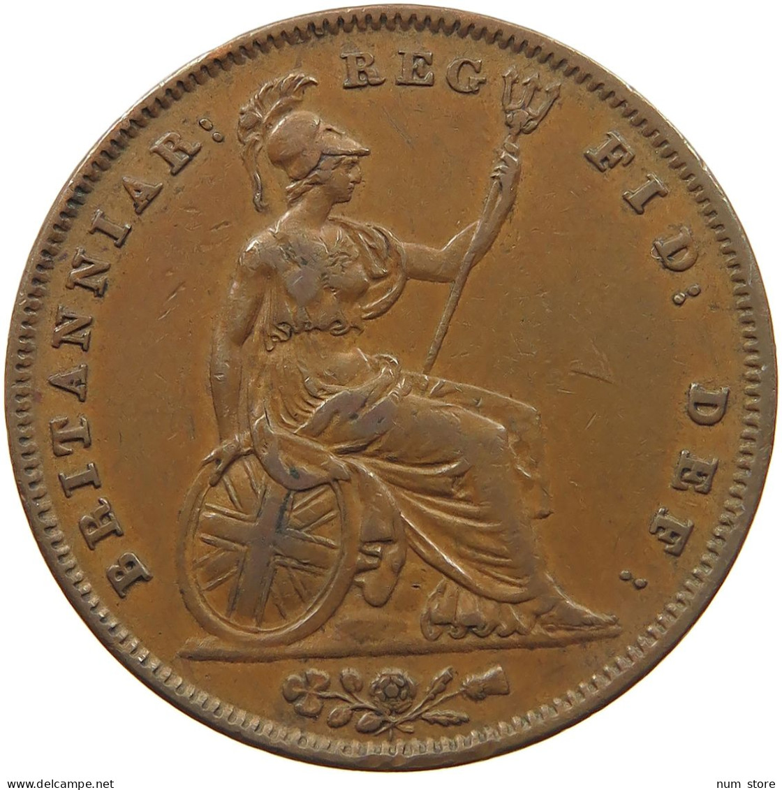 GREAT BRITAIN PENNY 1841 VICTORIA 1837-1901 #MA 022967 - D. 1 Penny