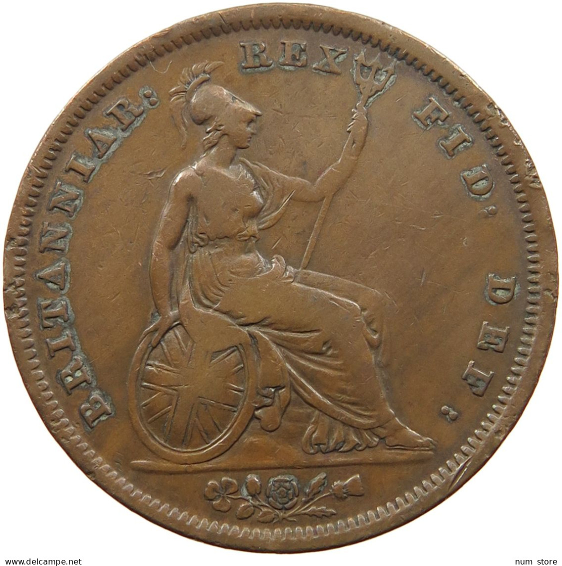 GREAT BRITAIN PENNY 1825 GEORGE IV. #MA 009653 - D. 1 Penny