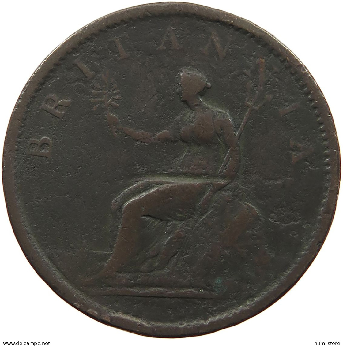 GREAT BRITAIN PENNY 1807 GEORGE III. 1760-1820. #MA 021628 - C. 1 Penny