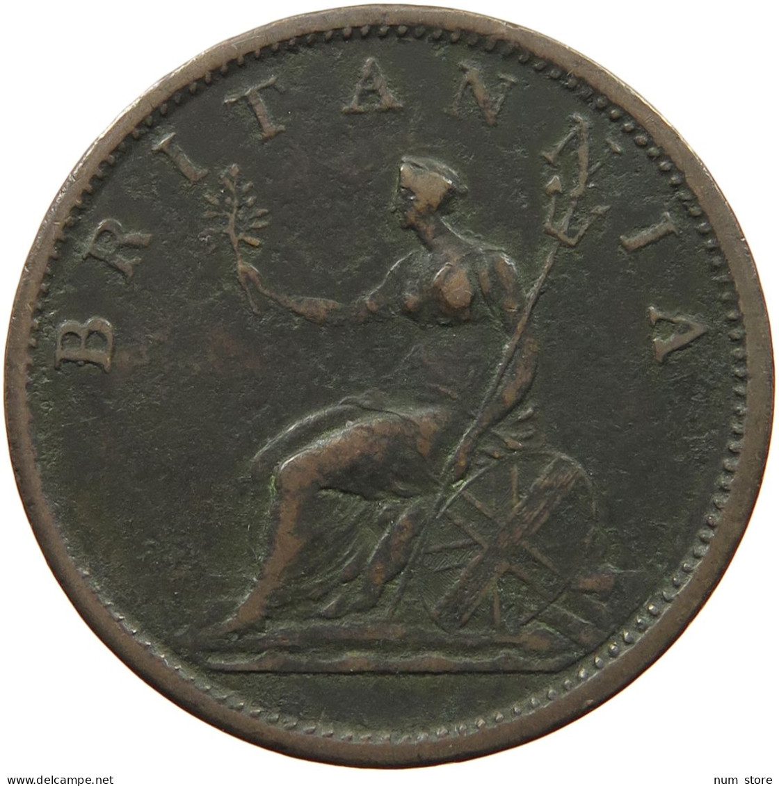 GREAT BRITAIN PENNY 1807 GEORGE III. 1760-1820 #MA 001560 - C. 1 Penny