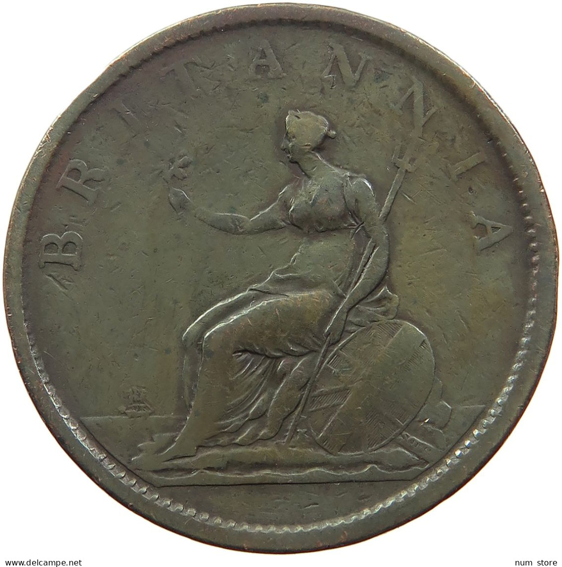GREAT BRITAIN PENNY 1806 GEORGE III. 1760-1820 #MA 101851 - C. 1 Penny