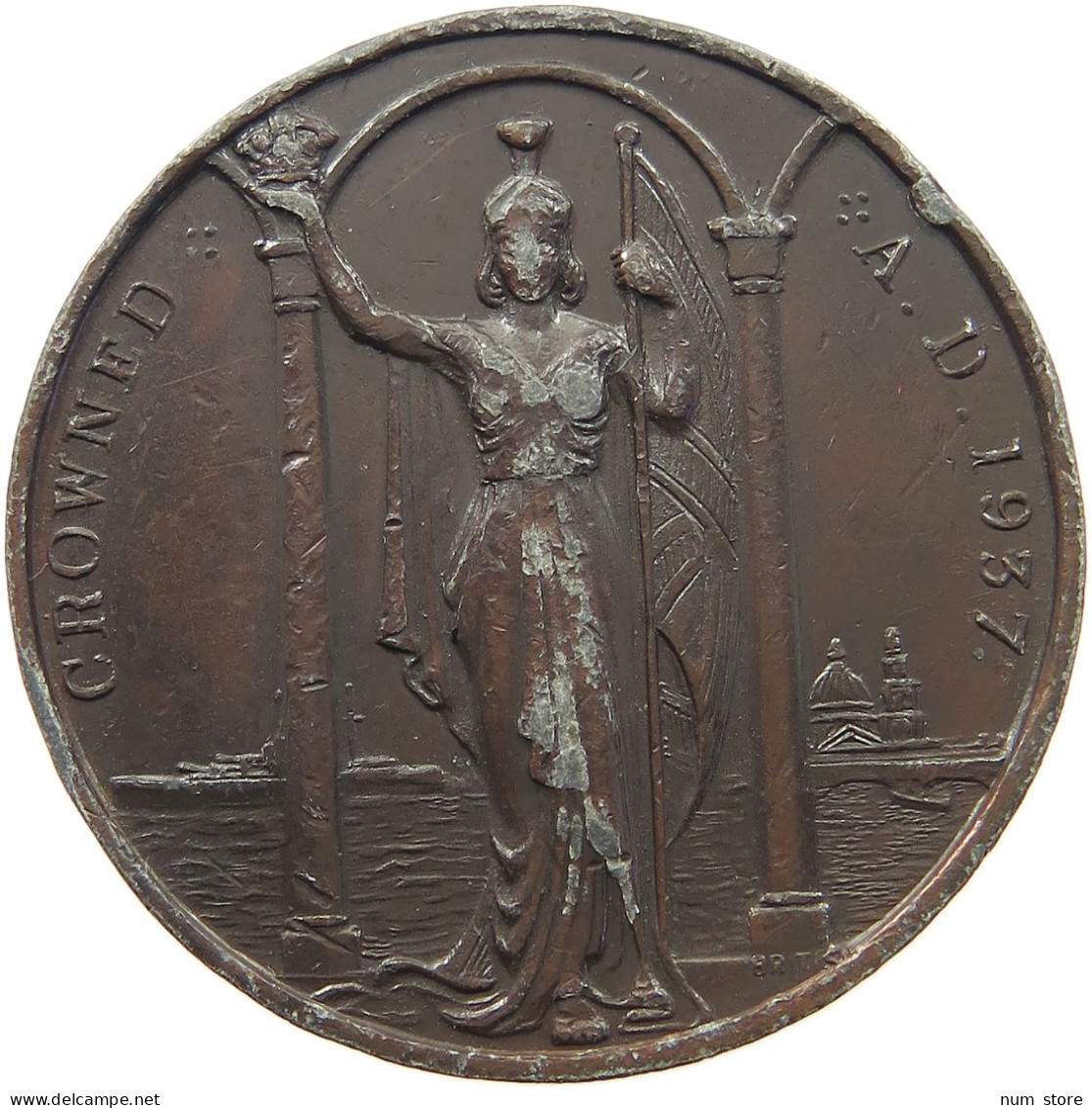 GREAT BRITAIN MEDAL 1937 HIS MAJESTY KING EDWARD VIII., TIN #MA 024061 - Autres & Non Classés