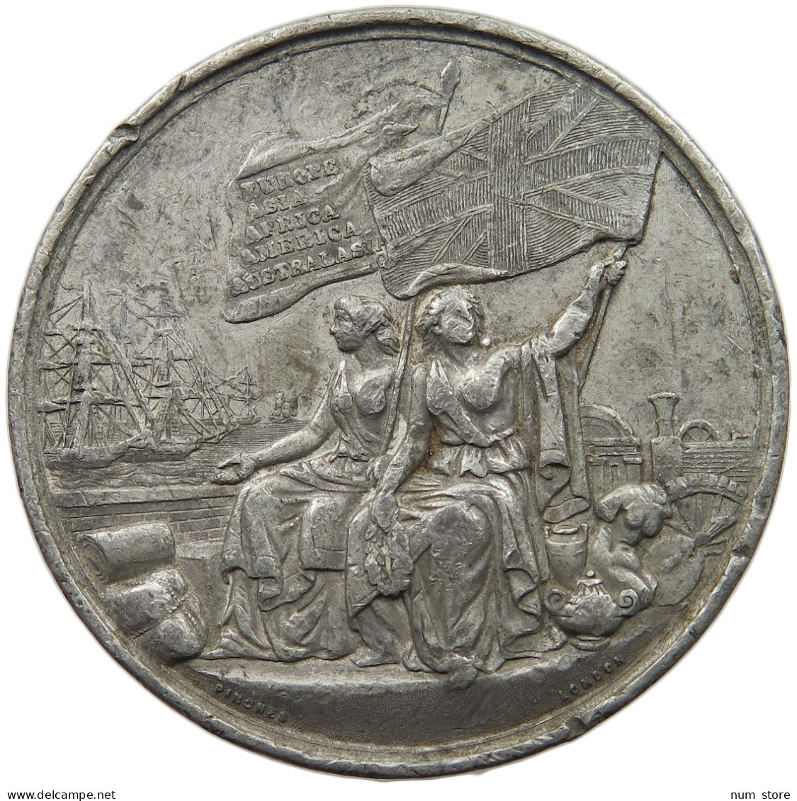 GREAT BRITAIN MEDAL 1862 INTERNATIONAL EXHIBITION, TIN #MA 024062 - Andere & Zonder Classificatie