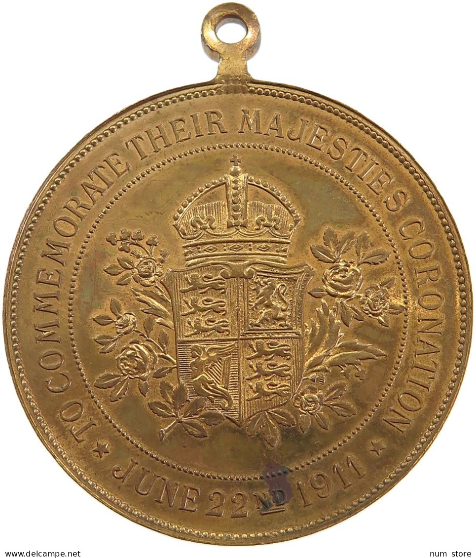 GREAT BRITAIN MEDAL 1911 GEORGE V. AND MARY CORONATION #MA 024017 - Autres & Non Classés