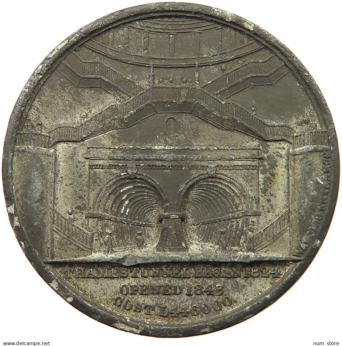 GREAT BRITAIN MEDAL 1843 THAMES TUNNEL #MA 024100 - Sonstige & Ohne Zuordnung