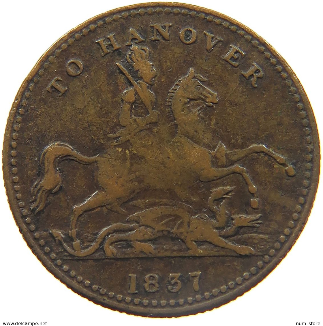 GREAT BRITAIN JETON 1849 VICTORIA 1837-1901 TO HANOVER #MA 023411 - Andere & Zonder Classificatie