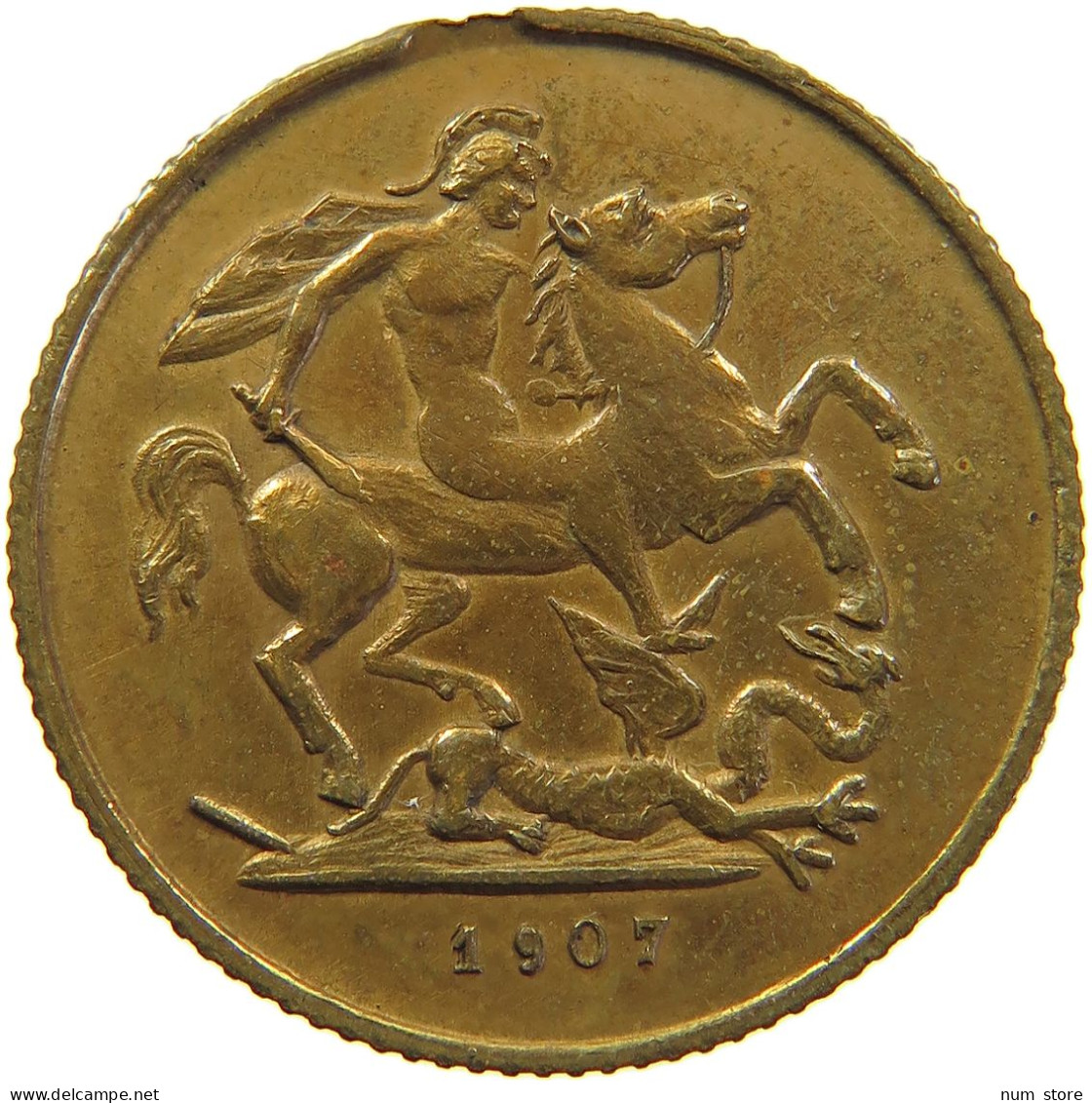 GREAT BRITAIN JETON 1907 EDWARD VII., 1901 - 1910 #MA 061852 - Altri & Non Classificati