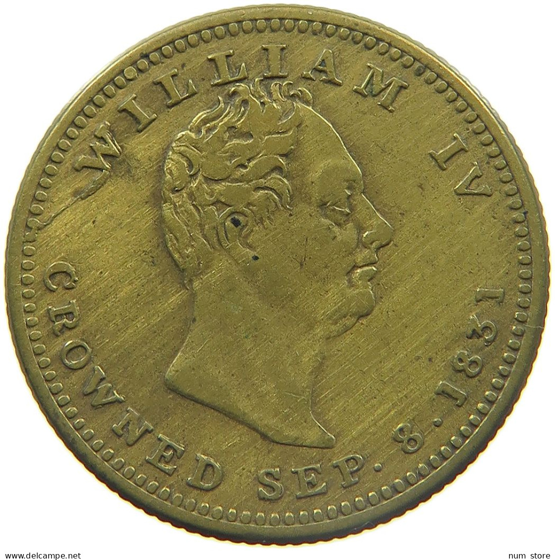GREAT BRITAIN JETON 1831 WILLIAM IV. (1830-1837) BY TRAMPLING ON LIBERTY I LOST THE REINS #MA 023432 - Other & Unclassified