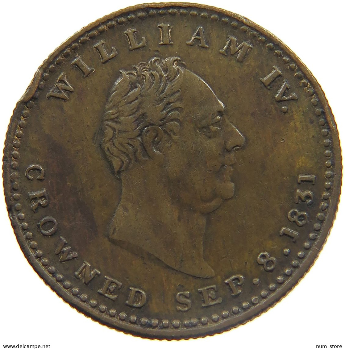 GREAT BRITAIN JETON 1831 WILLIAM IV. (1830-1837) BY TRAMPLING ON LIBERTY I LOST THE REINS #MA 023415 - Other & Unclassified