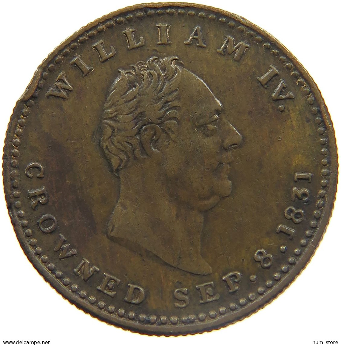 GREAT BRITAIN JETON 1831 WILLIAM IV. (1830-1837) BY TRAMPLING ON LIBERTY I LOST THE REINS #MA 023415 - Autres & Non Classés