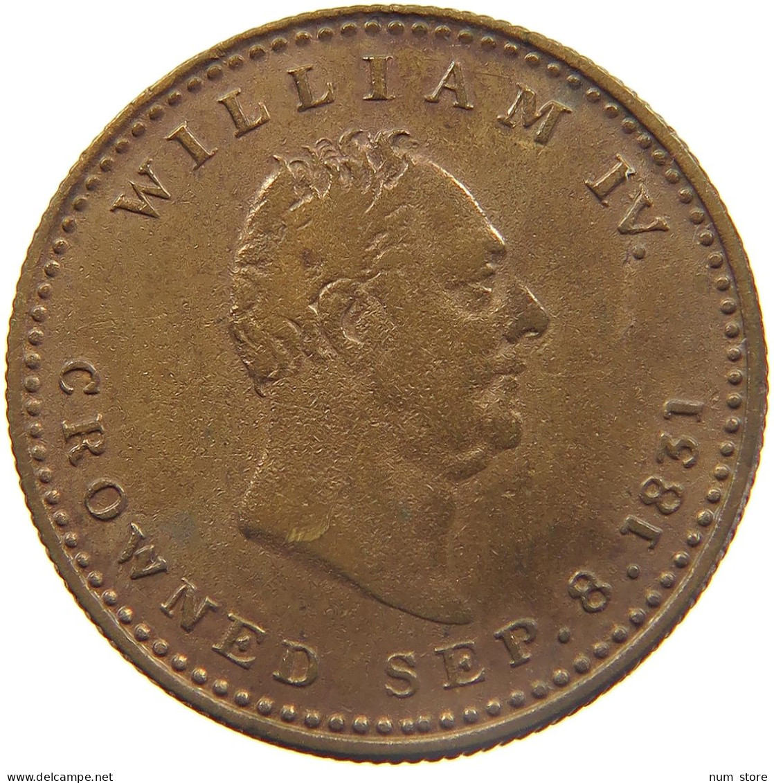 GREAT BRITAIN JETON 1831 WILLIAM IV. (1830-1837) BY TRAMPLING ON LIBERTY I LOST THE REINS #MA 023416 - Autres & Non Classés