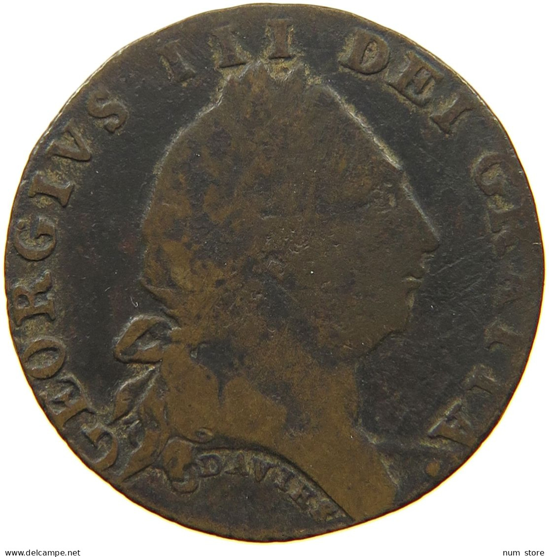 GREAT BRITAIN JETON 1794 GEORGE III., DAVIER #MA 009034 - Andere & Zonder Classificatie