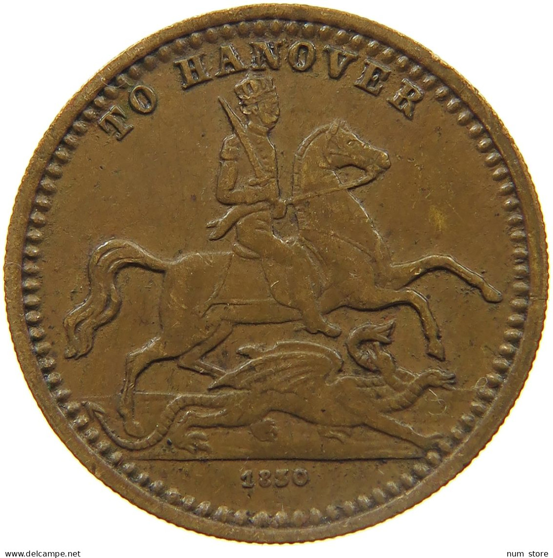 GREAT BRITAIN JETON 1830 VICTORIA 1837-1901 TO HANOVER #MA 023823 - Sonstige & Ohne Zuordnung